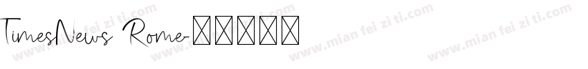 TimesNews Rome字体转换